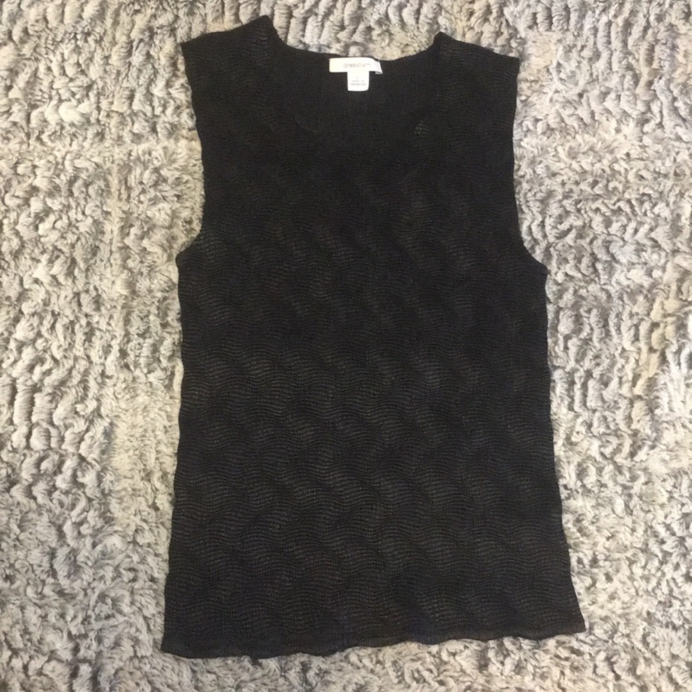 Black tank top